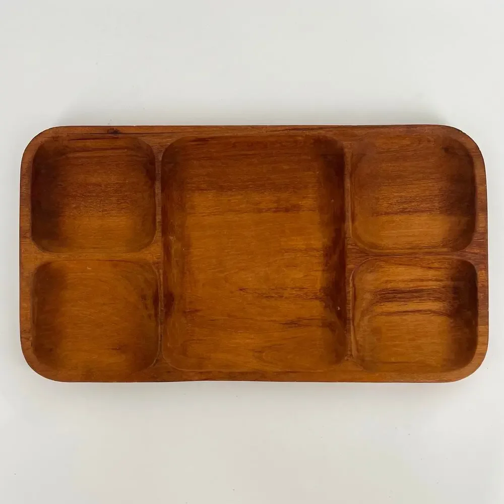 Rauli wood divided tray Villarrica Chile
